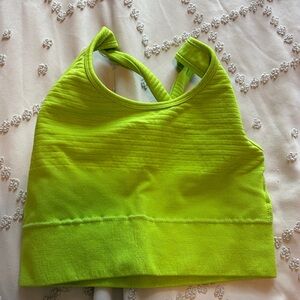 Vibrant Green Women's sports bra